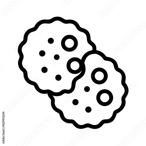 Cookie Sweet Snack Icon Design