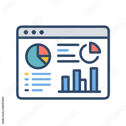 Dashboard Data Overview Icon Design