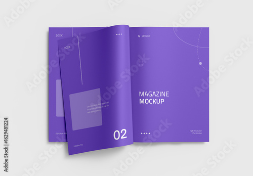 Magazine Mockup Template