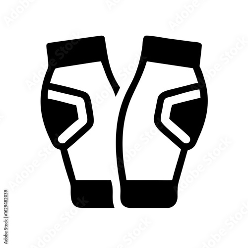 Knee Pad Leg Protection Icon Design