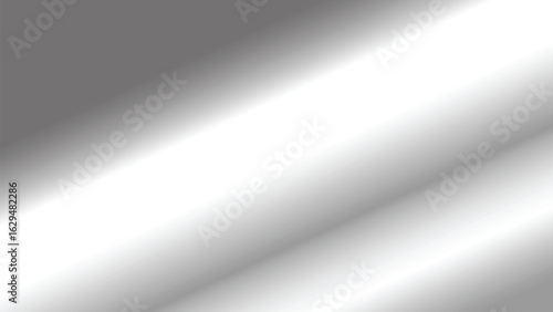Silver gradient background with metallic shine and smooth transition of light isolated on transparent background