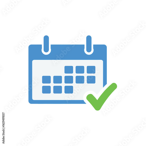 Calendar Complete: Event Scheduled with Checkmark