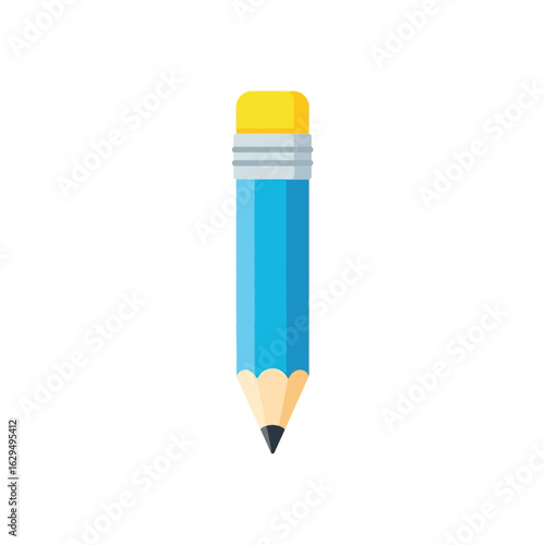 Blue Pencil Icon: Writing & Education Graphic