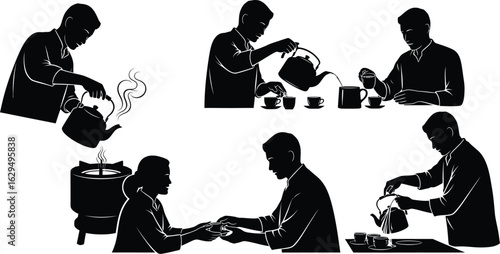 Capturing the art of tea preparation and serving with grace