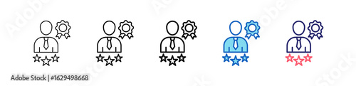Expertise Icon In 5 Different Styles Set Collection.   