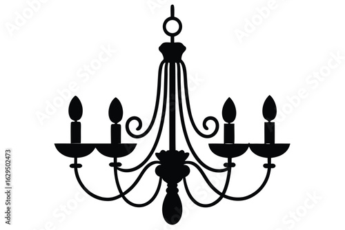 chandelier vector icon