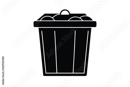 compost bin vector icon