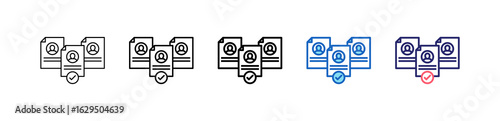 Hire Icon In 5 Different Styles Set Collection.   