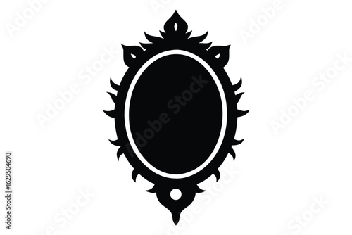 cursed mirror vector icon