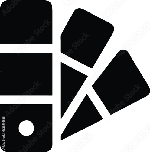 Paint color palette and swatches icon