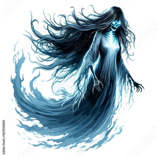 A ghostly banshee