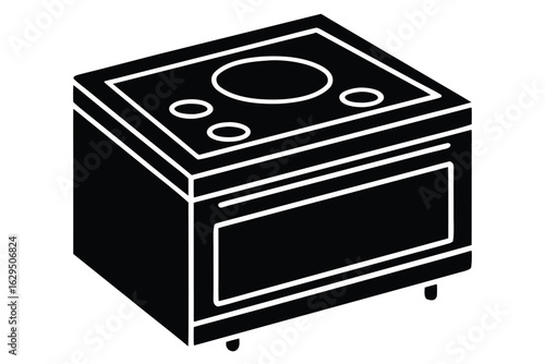 electric stove vector icon