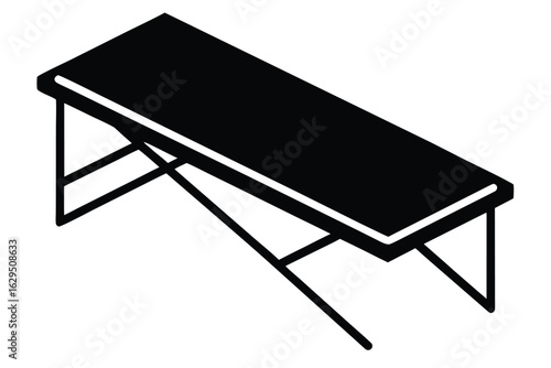 folding bed vector icon