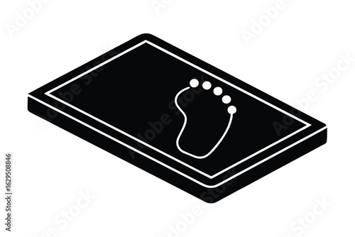 foot mat vector icon