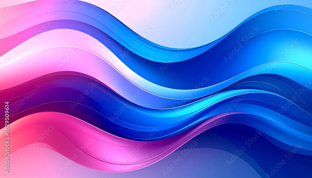 Naklejka premium Abstract Wave Design with Vibrant Colors