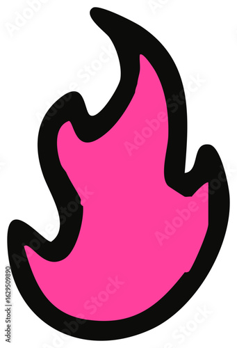 Wallpaper Mural Pink fire Torontodigital.ca