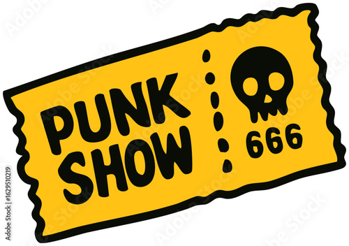 punk show ticket