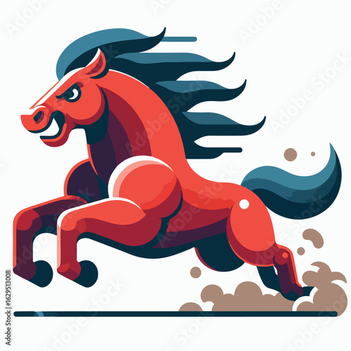 A gallant and mighty horse