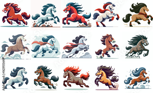 A gallant and mighty horse