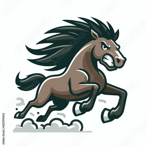 A gallant and mighty horse