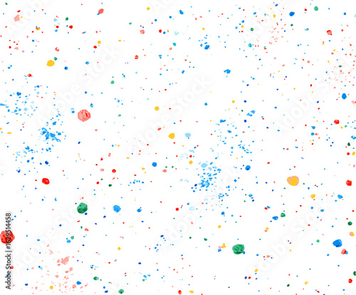 Colorful splatter paint design on a white background for vector background  