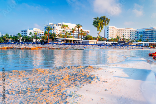 Billede på lærred Morning at the famous Nissi Beach in Ayia Napa, Cyprus