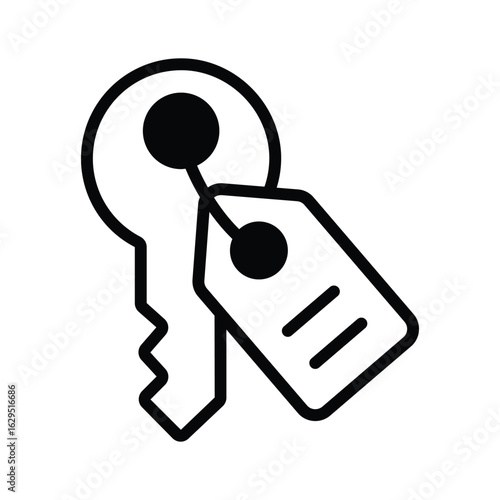 Have a look at this glyph  icon of home keychain
