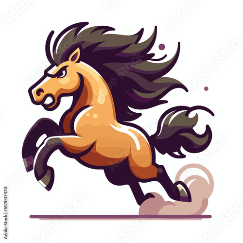 A gallant and mighty horse