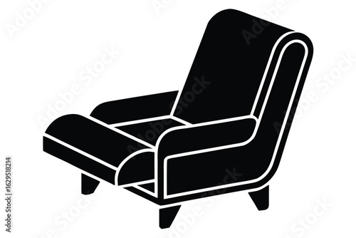 recliner vector icon