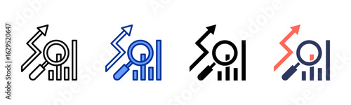 Benchmarking icon sheet multiple style collection