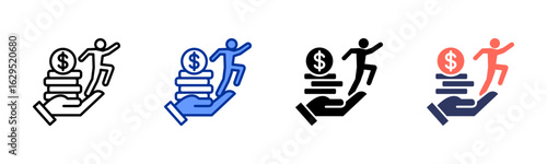 Capital icon sheet multiple style collection