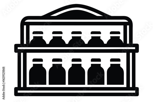 spice rack vector icon