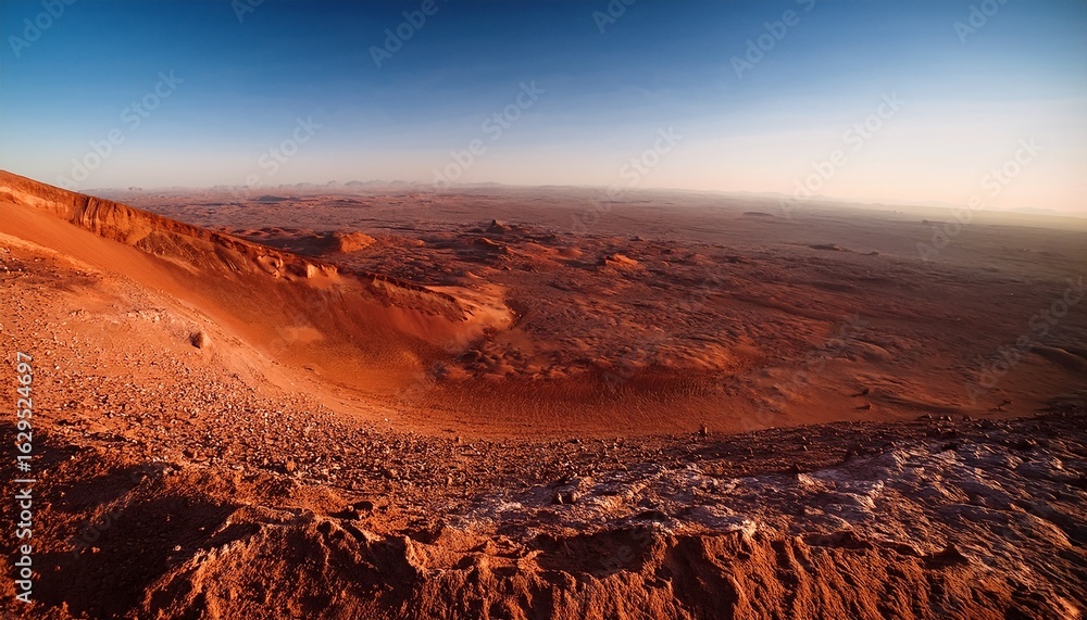 Fototapeta premium mars close up detailed red planet surface