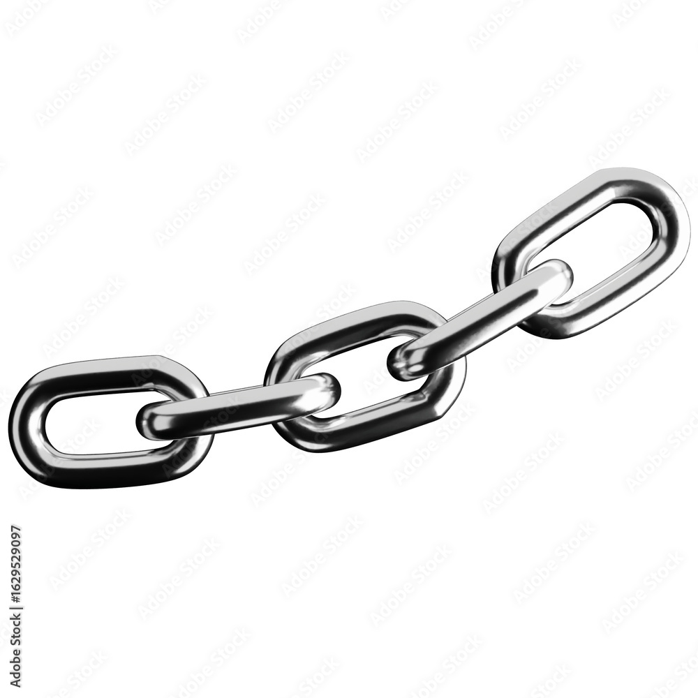 Fototapeta premium Silver chromatic chain