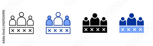 Password icon sheet multiple style collection