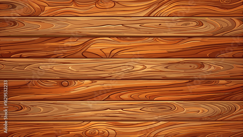 A seamless wood texture background of bark wood shows authentic wood planks texture. Warm hues and layered grains evoke a cozy, natural feeling perfect for semi-realistic vector-style artistic renderi