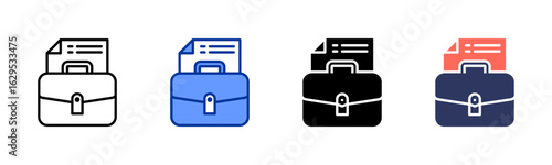 Business icon sheet multiple style collection