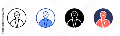 Caucasian icon sheet multiple style collection