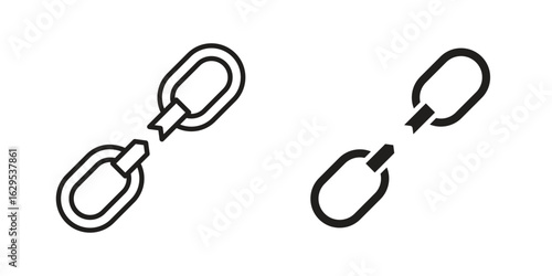 Weakness icon. simple, flat, black, outline.