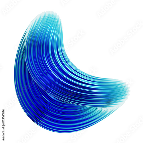 Abstract 3d rendering shape