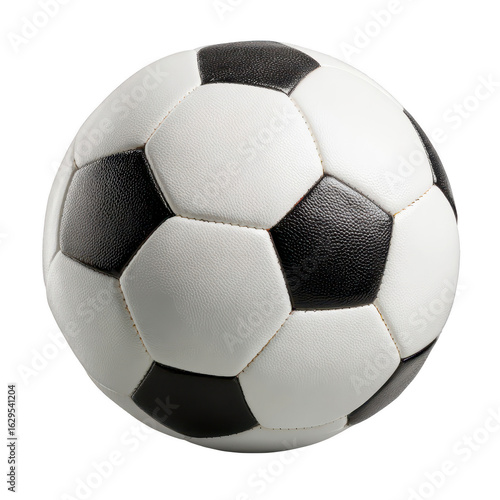 Black and white soccer ball