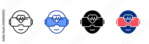 Virtualreality icon sheet multiple style collection
