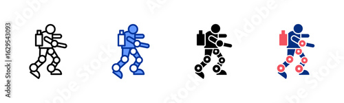 Exoskeletons icon sheet multiple style collection