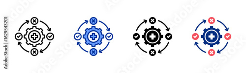 Optimization icon sheet multiple style collection