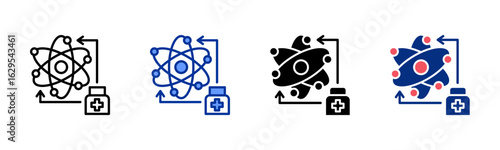 Theranostics icon sheet multiple style collection
