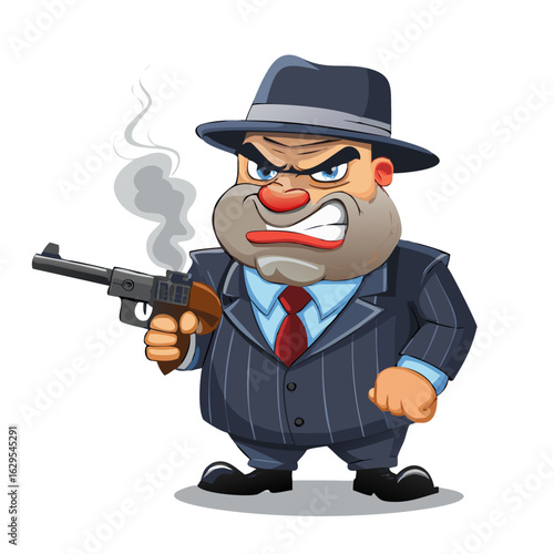 3d pirate with a gun
