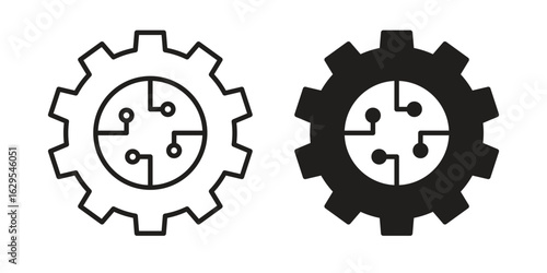 ETL icon. simple, flat, black, outline.