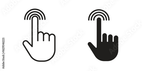 Easy to use icon. simple, flat, black, outline.