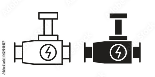 Wallpaper Mural Car carburetor icon. simple, flat, black, outline. Torontodigital.ca