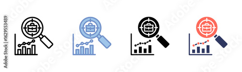 Job Market icon sheet multiple style collection